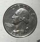 1961 US PROOF Washington SILVER Quarter! Old US Coin!