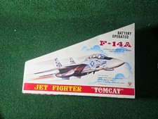 Vintage TN Japan F-14A Tomcat Jet Fighter Toy w/ Box Battery Operated Untested