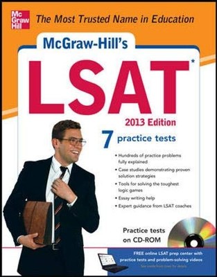 MCGRAW-HILL'S LSAT WITH -ROM, 2013 EDITION By Russ Falconer & Drew Johnson *VG+*