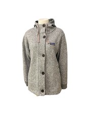 Patagonia Better Sweater Hoodie Jacket Gray Button Front Fleece Women  s M 