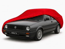 Ganzgarage Indoor Stretch Cover Carcover für VW Golf II rot