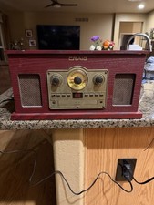 Craig CD684a 5-in-1 Turntable Record Player CD Cassette AM/FM Radio