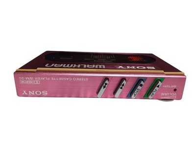 SONY WM-20 Cassette Player Walkman Compact lightweight Pink