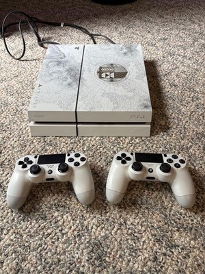 Limited Edition Destiny Used 500GB PlayStation 4 PS4, two controllers. TESTED