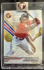 2024 Topps Pristine Andres Gimenez Pristine Gold Refractor Encased 10/50