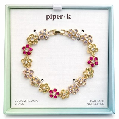 Rare ~Discontinued! Stunning Piper K. Vibrant Floral Cubic