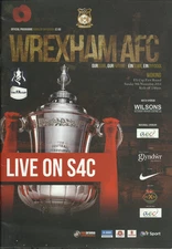 WREXHAM v WOKING FA CUP first round PROGRAMME 14/15 SEASON red dragons