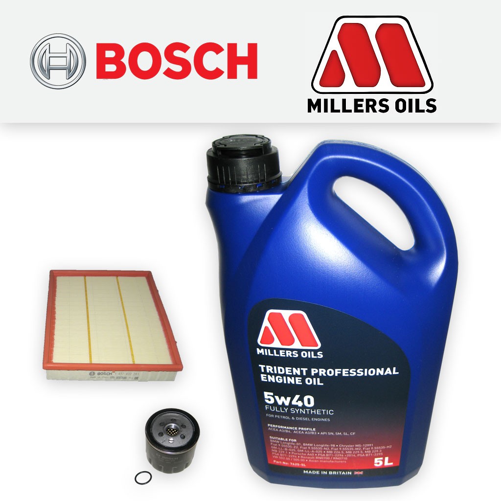 SERVICE KIT for VAUXHALL ASTRA H MK5 1.6 16V Z16XEP OIL AIR FILTERS +5L 5w40 OIL
