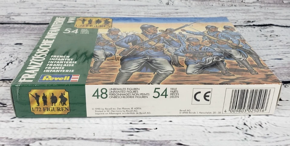 Figuras de soldado de infantería francés Revell Primera Guerra Mundial 1/72 #2505 - Nuevo sellado Foto 2 de 4