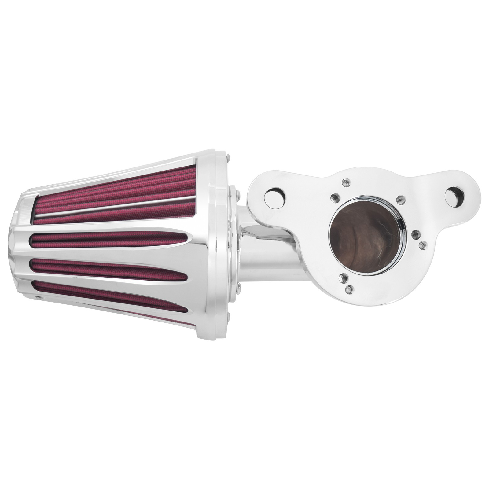 Cone Chrome Air Filter Red Intake For Harley 04-2022 Sportster XL883 1200 48 72