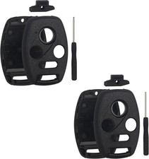 Key Fob Shell Case Replacement - No Cutting Required - Compatible with Black