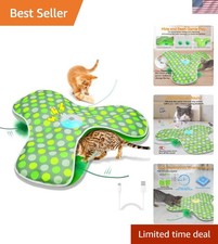 Modern Cat Play Gadget   Moving Feather, Real Mouse Sound, Rechargeable