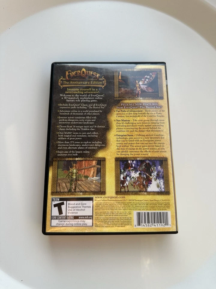 EverQuest - The Anniversary Edition (PC CD-ROM, 8-Disc Set) Complete CIB - Image 2 of 4