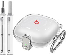   with Safety Lock  for Beats Fit Pro Case Cover,Cleaner Kit A1-Clear Bi