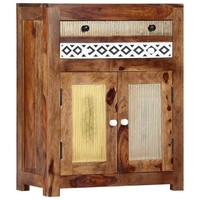 Akazie-Holz Massiv Beistellschrank Sideboard Kommode Anrichte Schrank Vidaxl