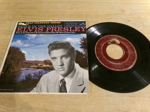 Elvis Presley 45EP - Peace in the Valley - RCA Victor EPA-5121 w/cvr GSS  Maroon