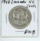 1948 Canada 50 Fifty Cents - Key Date!