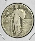 1929-P Standing Liberty Quarter 90% Silver G/ Condition Nice 🇺🇸 Coin # M02