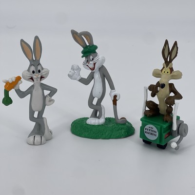 Vintage Looney Tunes Bugs Bunny Golfer PVC Wile E. Coyote Golfer 1994 Applause