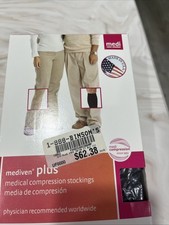 Mediven Plus Compression 20-30 Mmhg Stockings, Closed Toe, Black Calf Size,III