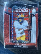 2025 Calvin Russell 1/1 Leaf Optichrome Class Of 2026