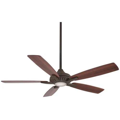 Minka Aire Dyno 52" Ceiling Fan - Medium Maple / Dark Walnut 5-Blade - Picture 2 of 6
