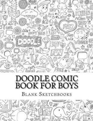 DOODLE COMIC BOOK FOR BOYS: ACTIVITY & DRAWING BOOKS, By Blank Sketchbooks *NEW*