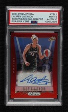 2024 Prizm WNBA Throwback Signatures Red 45/99 Lauren Jackson PSA 9 Auto 14t3