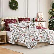 Southshore Fine Living, Inc. Christmas Quilt, King Size, 7-Pc