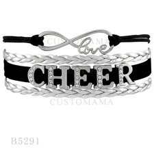 Infinity Love Rhinestone Cheer Bracelet