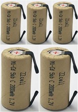 5X ZZcell Sub C Batteries with Tabs Rechargeable for Power Tools 10C...