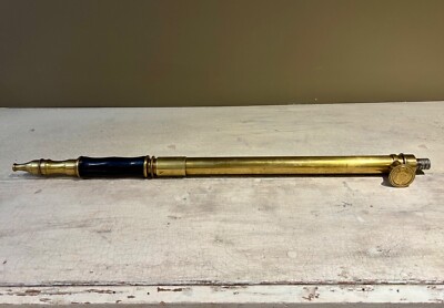 Antique Brass Fireman's Fountain Pump Fire Extinguisher
