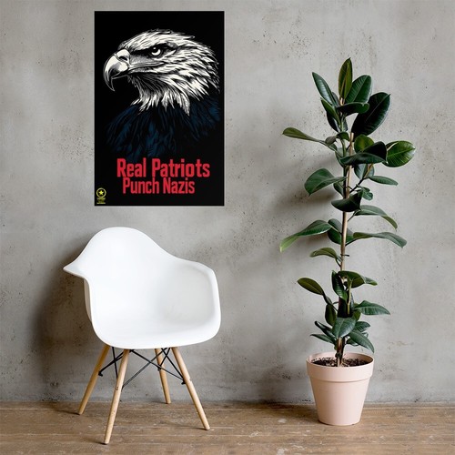 Abolish MAGA - Real Patriots Punch Nazis wall poster - Picture 18 of 24