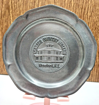 Genesee Co. Museum Plate Mumford, NY Superb Collectors Series MCDDLXXXII Metal