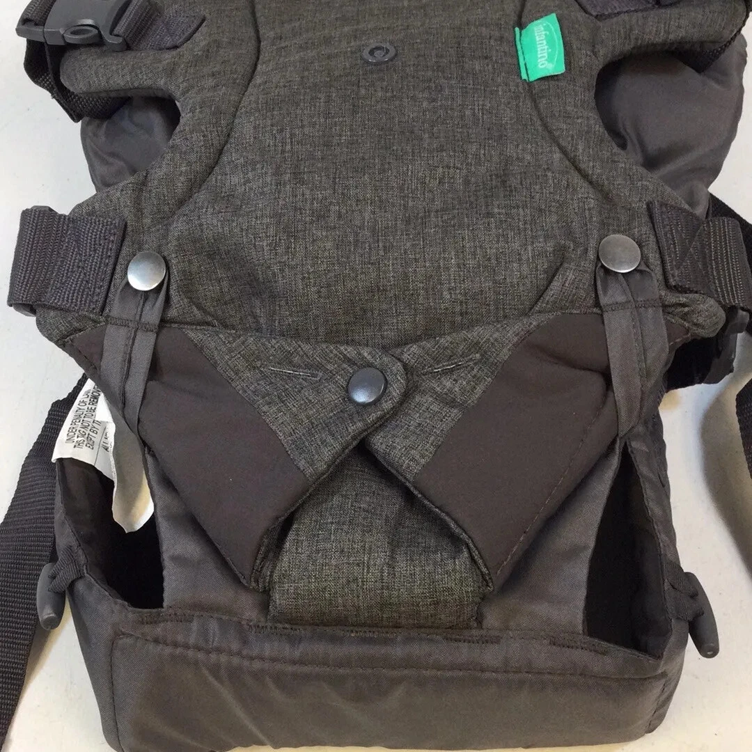 Infantino Grey Ergonomic Front And Back Carry 4-in-1 Convertible Carrier