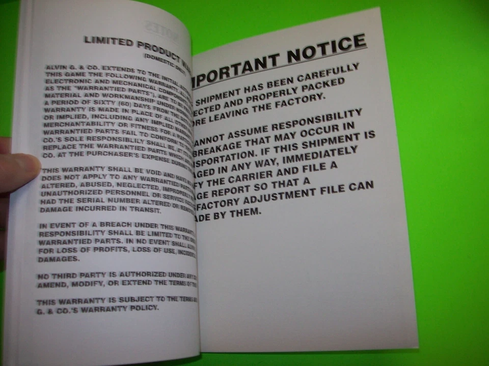 Dinosaur Eggs Pinball Machine Manual Original NOS Game Repair Info - Image 4 of 4