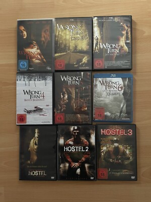Wrong Turn DVD 1 - 6 | Hostel DVD 1 - 3