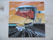 Andy Scott Autogramm signed LP-Cover "The Sweet - Off the Record" Vinyl