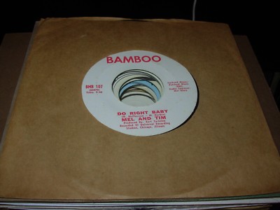 MEL AND TIM do right baby / backfield in motion ( r&b ) 7''/45 PROMO 