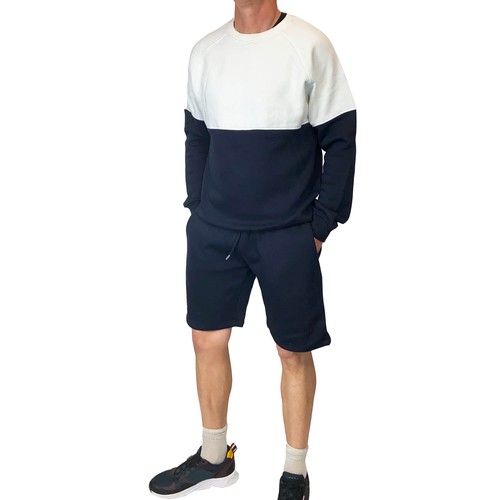 Mens Tracksuit Sweatshirt & Shorts Set Blue Small RRP £50 Boohoo Man Set - Picture 7 of 7