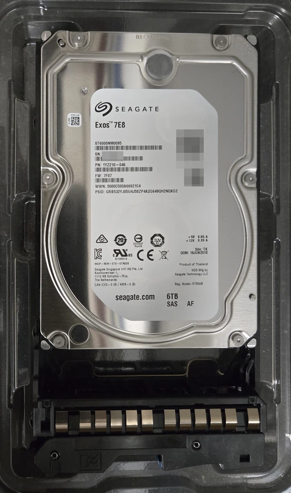 Hitachi VSP-G 6TB 12G SAS 7.2K Hard Drive 5560075-A S2F-H6R0SS - Image 2 of 3