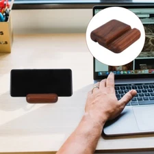 Wooden Phone Stand Desk Tablet Holder Desktop Cellphone Support
