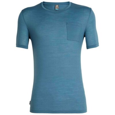 Icebreaker Merino Cool Lite Solace SS Pocket Crew Shirt (M) Thunder
