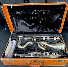 Vintage M Series Selmer Paris Bass Clarinet low Eb AMAZING! Orig Case