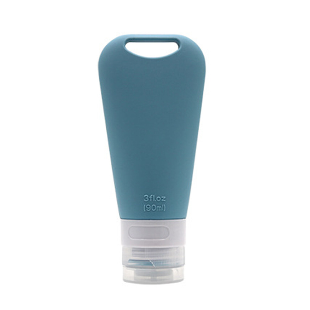 Contenedor de champú loción portátil recargable de 90 ml 3 botellas de viaje de silicona