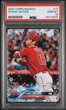 PSA 10 SHOHEI OHTANI 2018 TOPPS HOLIDAY #17 Dodgers Rookie Card RC GEM MINT
