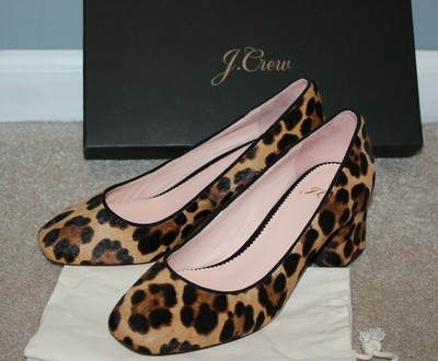 j crew leopard heels
