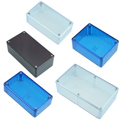 Red Blue Clear Polycarbonate 1591 Series Hammond Electronics Enclosure Box