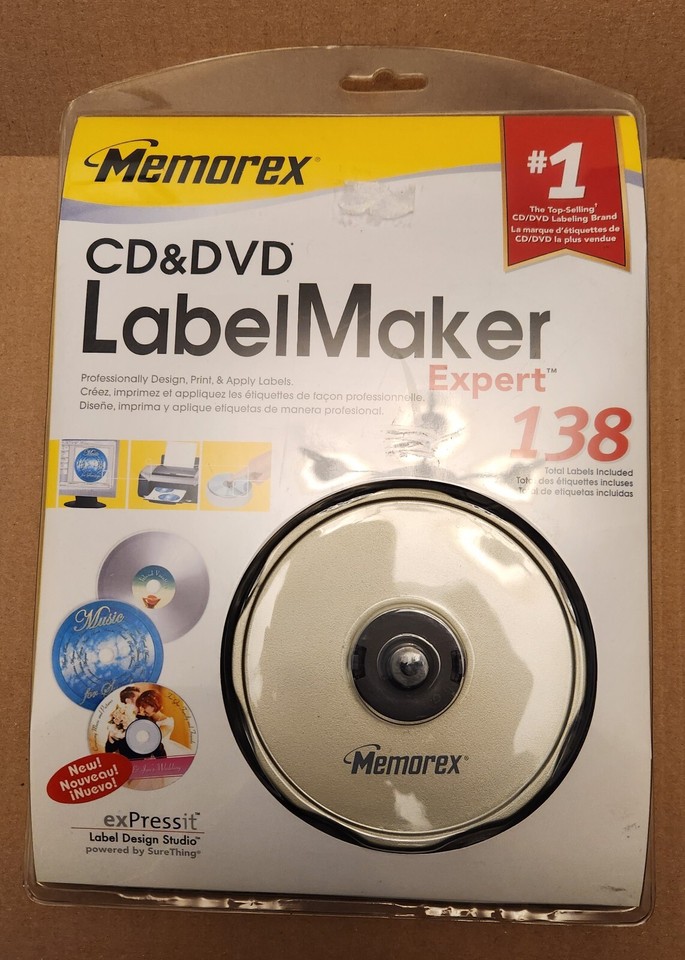 Memorex CD & DVD Label Maker Expert 138 Labels & Software 34707039476| eBay