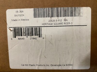 Cal-Mil 22420-3-112 Heritage Square Riser-3 (NEW)